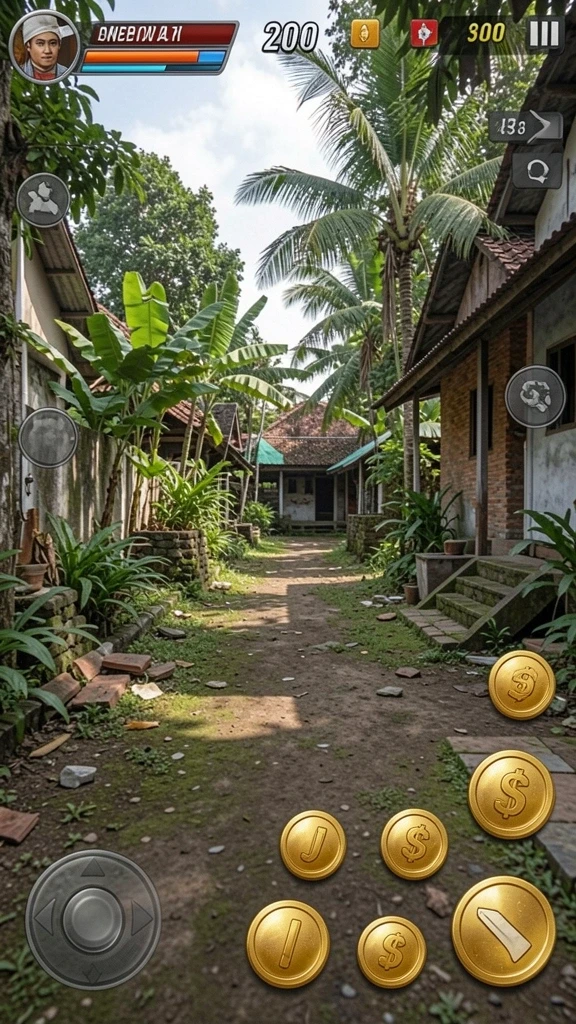 at866 - Screenshot menunjukkan karakter utama dalam aksi petualangan.
