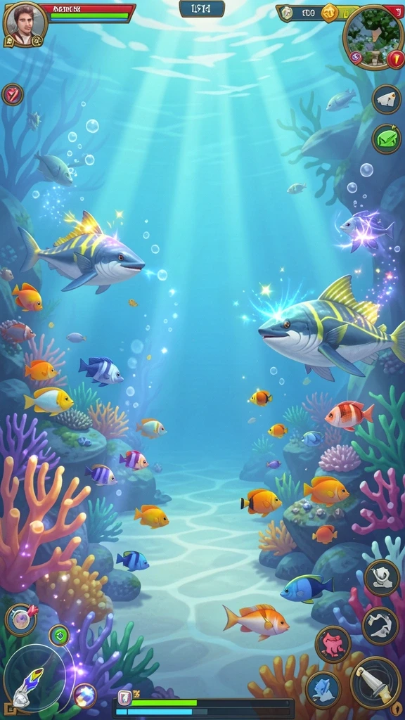at866 - Screenshot menampilkan berbagai item dan power-ups yang tersedia.